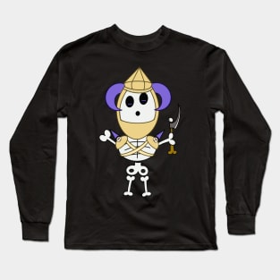 Cute skeletons doodle style Long Sleeve T-Shirt